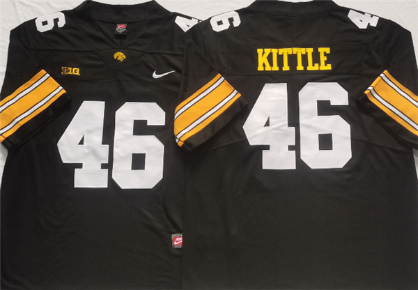 Youth Iowa Hawkeyes Active Player Custom Black Stitched Jersey